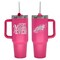 40oz Pink Stainless Steel Colossal Tumbler, Etched, Best Mom Ever Design, Philadelphia Eagles